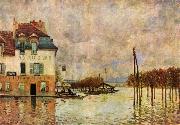 Alfred Sisley L Inondation a Port Marly oil painting